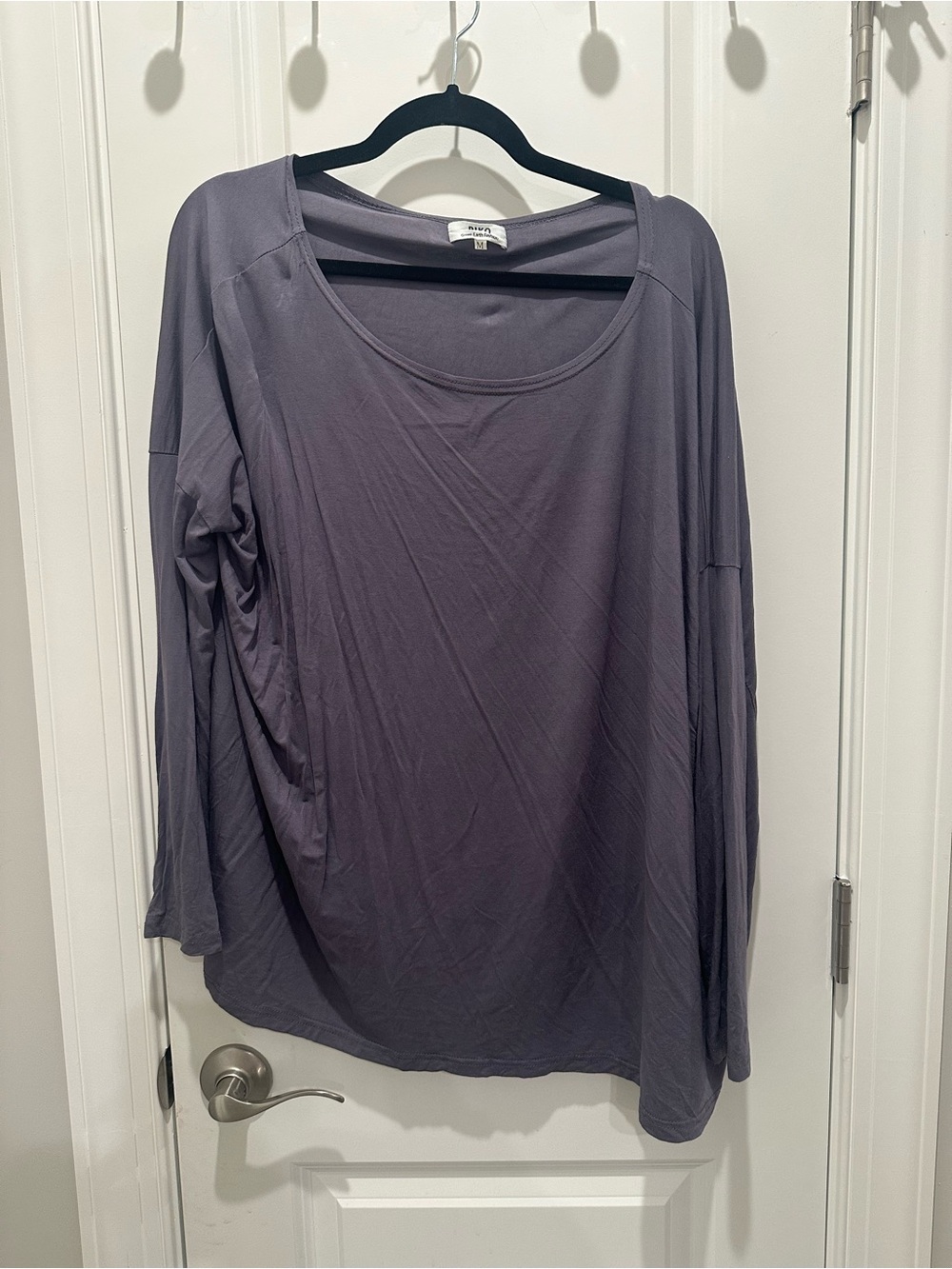 Piko 1988 Long-Sleeve Scoop Neck Tee in Dusty Lavender